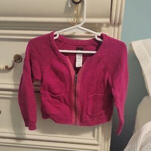 Girls Zip Sweater - Size 2, VGUC